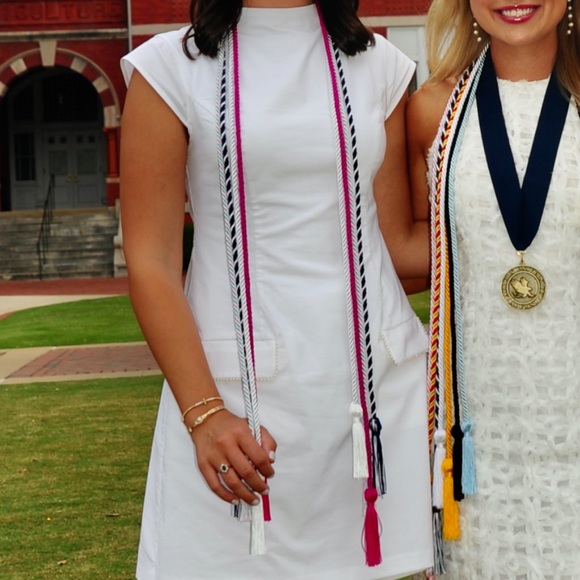 Anthropology dress. Size small. Only worn for graduation cap sleeve pearl pocket - Picture 1 of 2